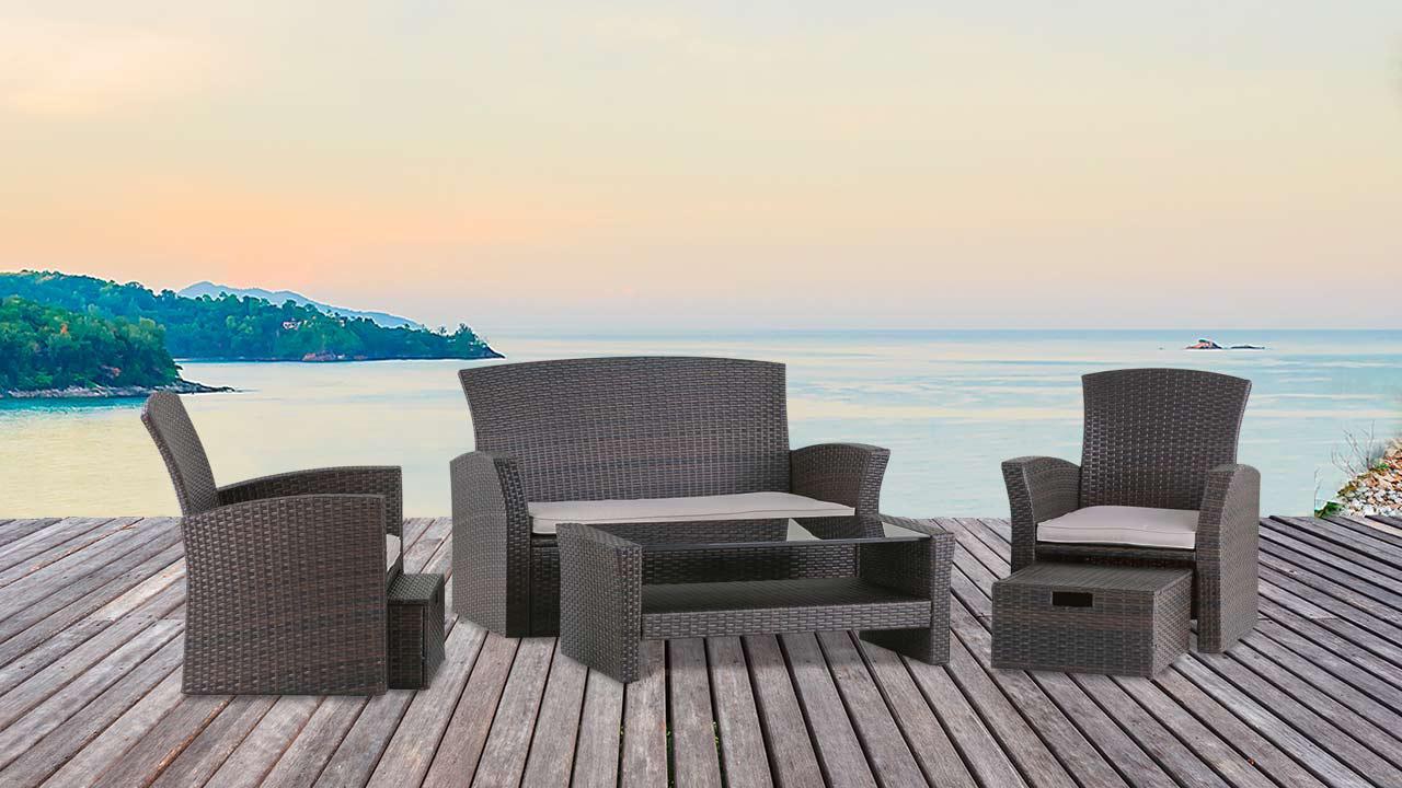 Gartenmöbel-Set "Miami", Garten-Lounge, 6 teilig | geschenkparadies.ch