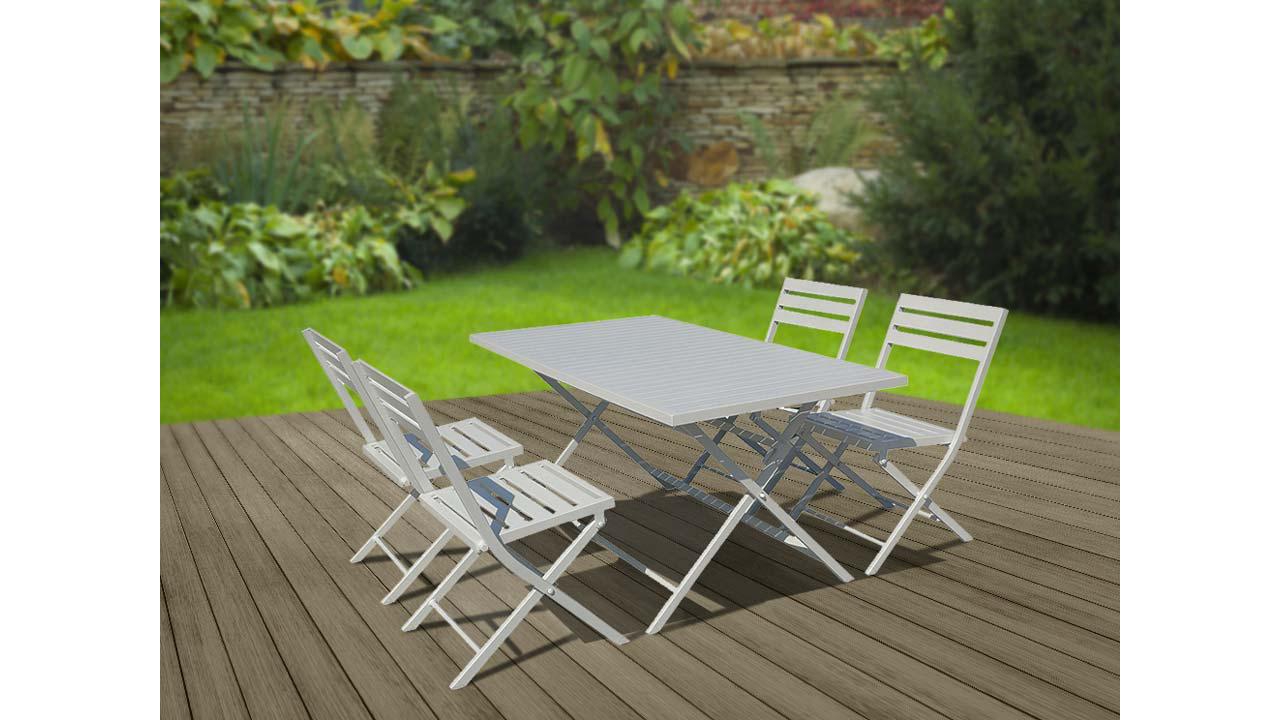Set de salon de jardin pliable Set de salon de jardin pliable