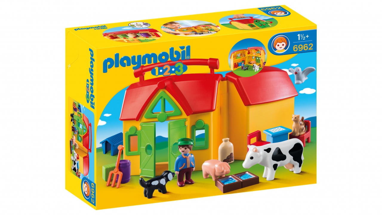 Mein Mitnehm-Bauernhof, Playmobil® Playmobil 1.2.3 Pl... | Kidsahoi.ch