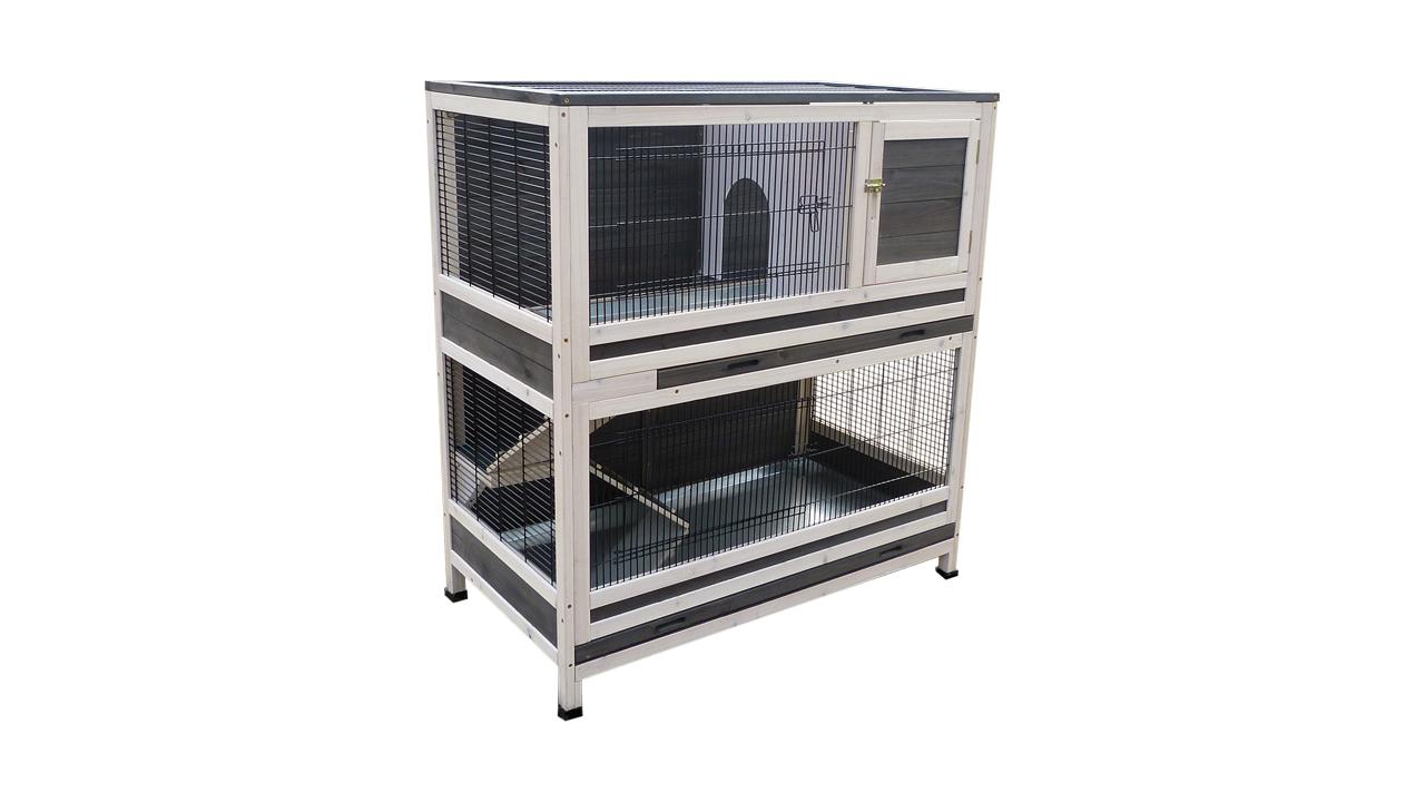 Cage à lapin, 105 x 60 x 120cm Cadeaux24