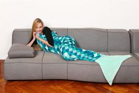 Couverture sirène, Turquoise