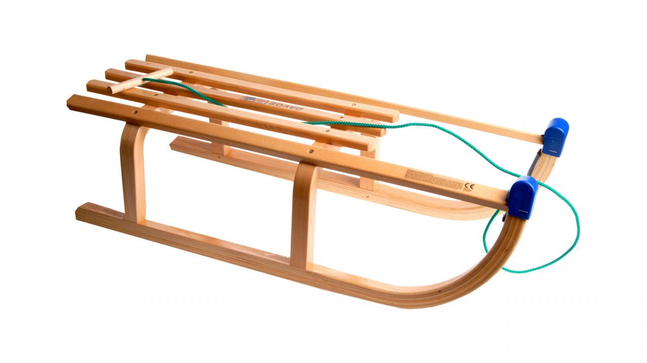 Davoser Schlitten, 100cm, bis 115kg belastbar geschenkparadies.ch