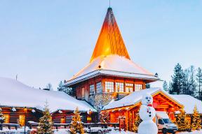 Visita da Babbo Natale, 3 notti in hotel, visita del villaggio di Babbo Natale e del ristorante di ghiaccio
