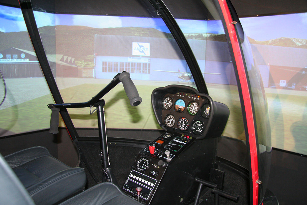 simulatore volo elicottero