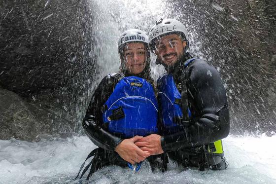 Bon cadeau canyoning - Dans les gorges de Saxeten  