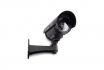 Profi-Überwachungskamera-Attrappe mit LED - schwarz 