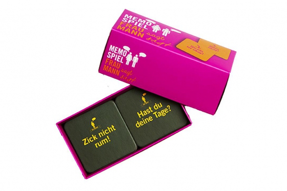 Memo Spiel - Frau sagt / Mann sagt  
