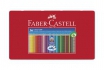 Faber-Castell Couleur Grip - Étui en métal 36 crayons de couleurs 