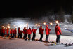 Descente à ski aux flambeaux - avec fondue dans le Valais 