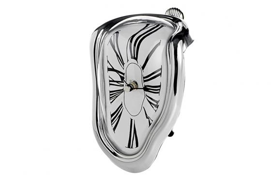 Schmelzende Uhr - mit römischen Ziffern 1 