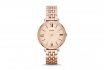 Montre Dame Fossil - 3 Aiguilles / Date Acier inoxydable or rose 