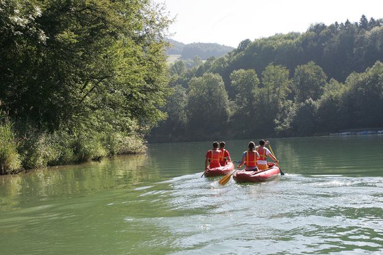 Kanu Tour - auf Rhein, Reuss oder Thur 8 