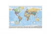 Poster carte du monde XXL - Noms et légendes en anglais 