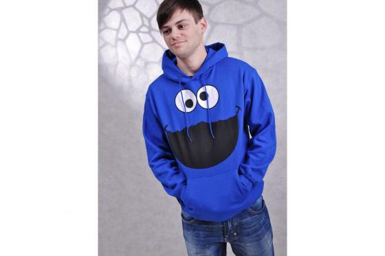 Kapuzenpullover Sesamstrasse - Hoodie Krümelmonster Gesicht 2 