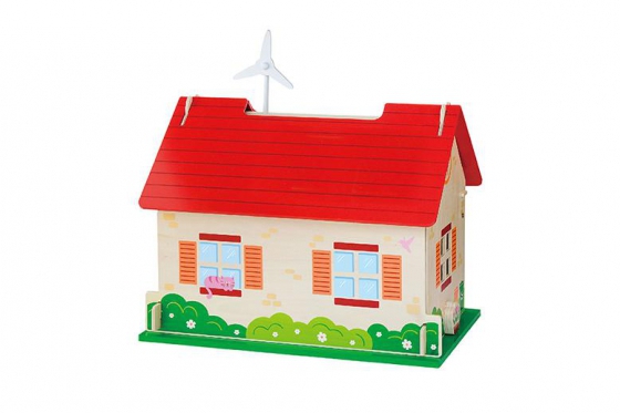 Puppenhaus Holz - 18teilig 2 