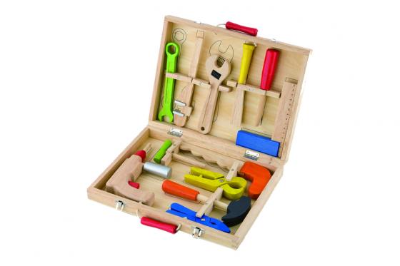 Boîte à outils  - Bois - 12 pièces  