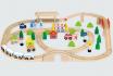 Set train en bois - 90 pièces 2