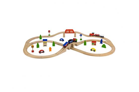 Petit train pour enfant - 49 pièces en bois  