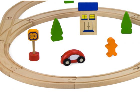 Petit train pour enfant - 49 pièces en bois 3 