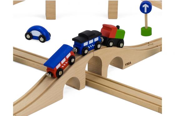 Petit train pour enfant - 49 pièces en bois 4 