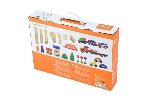 Petit train pour enfant - 49 pièces en bois 6 
