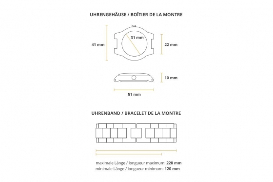 Bambuu Holzuhr - The Classy Chrono 4 