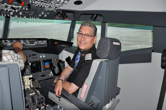 Flug Simulator Geschenk - im Cockpit einer Boeing 737 6 