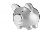 Piggy Bank - silver 
