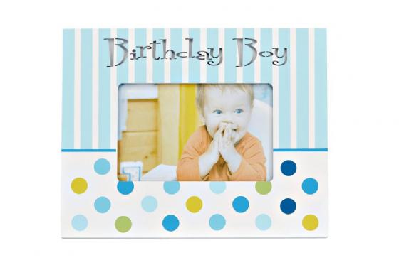 Cadre photo bébé LED - Birthday Boy  