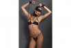 Bondage Lingerie Set - Vierteiliges Set 