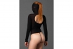 Blickdichter Masken-Body - Mit abnehmbarer G-String Perlenkette 1