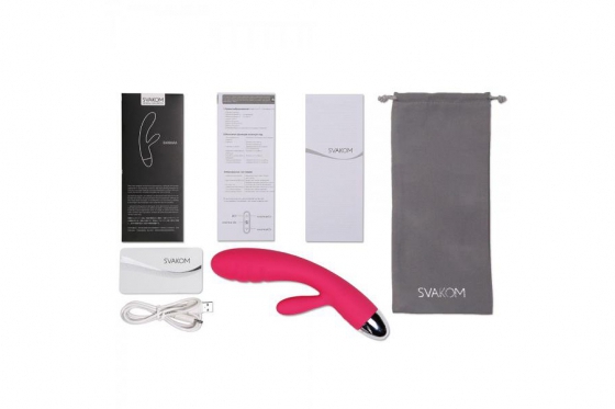 Vibromasseur lapin Svakom - Barbara rouge 3 