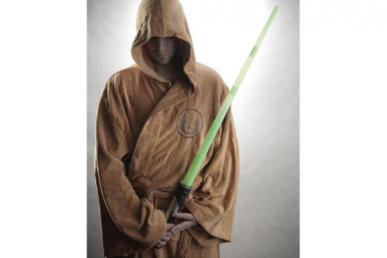 Star Wars Bademantel Jedi - aus Baumwolle/Velour, mit Gürtel & Kapuze 1 