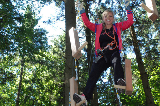 Seilpark Abenteuer in Zürich - Action zu zweit mit Helmkamera 1 