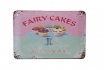 Fairy Cakes - plaque en tôle 