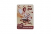 Pinup Girl Love You - plaque en tôle 