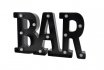 Lettrage LED - BAR - noir 2