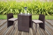 Rattan Mini Lounge - 2 Sessel & 1 Tisch 