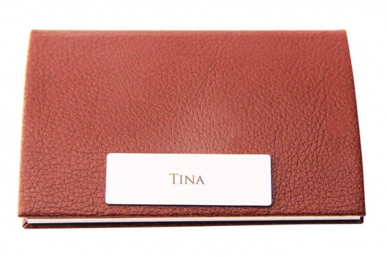 Porte-cartes de visite - avec gravure 1 