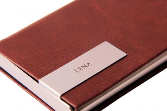 Porte-cartes de visite - avec gravure 1 