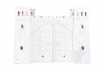 Maison de jeu - Château fort - en papier carton - à colorier 2