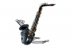 Saxophon  - Vintage Deko - 37cm hoch 1