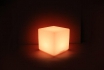 Table Cube  LED  - 80x80x80cm - avec plaque de verre 