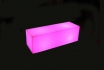 Banc Cube LED - 100x50x50 cm - Multicolore 