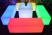 Banc Cube LED - 100x50x50 cm - Multicolore 1