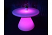 Table de Cocktail LED  - 100x100x75cm - incl. Plaque en verre 