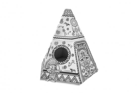 Tipi en carton - A colorier 1 