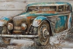 Holzbild Oldtimer 3D - 64x130cm 1