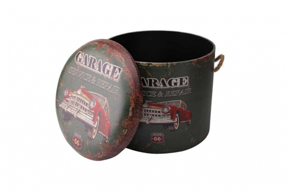 Sitzhocker Vintage - 3er Set 5 