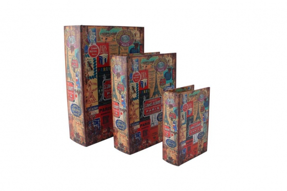 Bücher-Safe Paris - 3teilig 4 